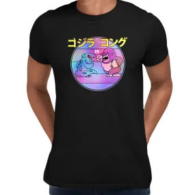 King Kong Vs Godzilla Japanese Nostalgia Arcade T-shirt Movie