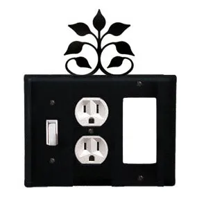 Leaf Fan Combination Cover - Switch, Outlet And GFI