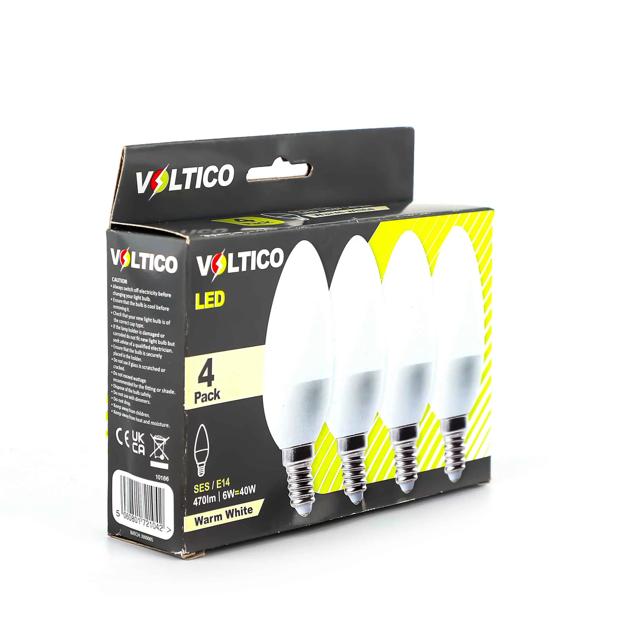 LED Candle 6W E14 4PK