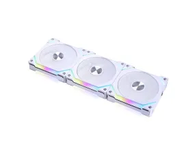 LIAN LI UNI FAN SL120 V2 RGB White 白色 3xFan Kit with Controller 三風扇組合附控制器 12CM Case Fan (UF-SL120V2-3W)