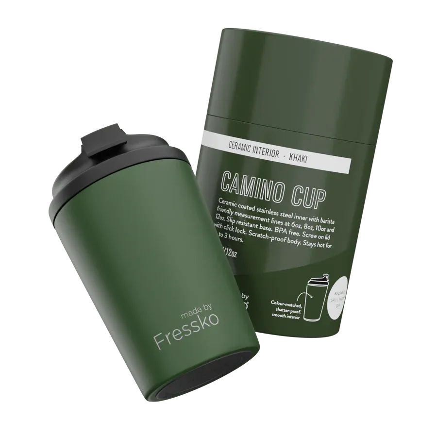 Made by Fressko Ceramic Lined Camino Coffee Cup 340ml/12oz