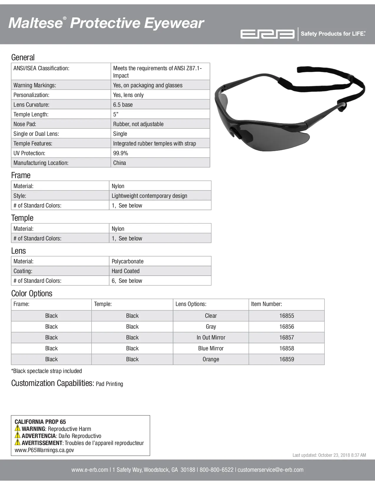 MALTESE® Safety Glasses 1PC