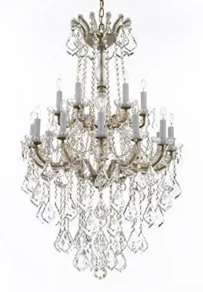 Maria Theresa Crystal Chandelier Chandeliers Lighting H 50" X W 30" - Great For Dining Room Entryway Or Living Room - A83-B13/152/18