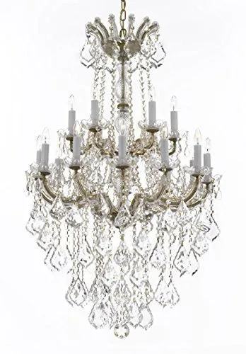 Maria Theresa Crystal Chandelier Chandeliers Lighting H 50" X W 30" - Great For Dining Room Entryway Or Living Room - A83-B13/152/18