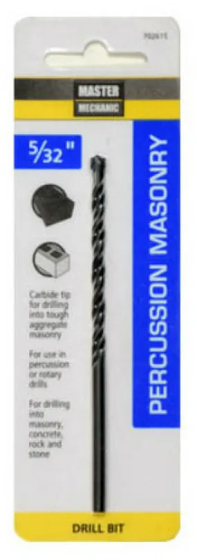 Master Mechanic 702615 Rotary Percussion Masonry Bit, 5/32" x 4"