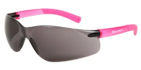 MCR Safety BearKat BK2 Pink Temples, Gray Lens