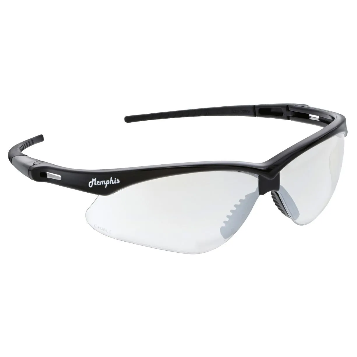 MCR Safety Memphis MP1 Safety Glasses - Black Frame - Indoor/Outdoor Mirror Lens - MP119