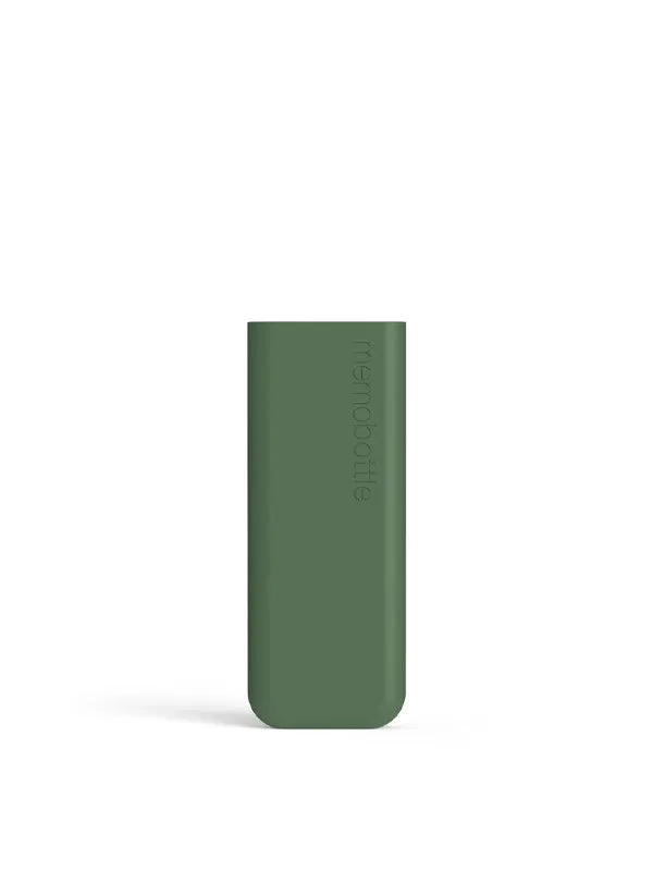 memobottle™ Slim Silicone Sleeve in Moss Green Color