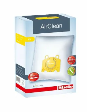 Miele KK 3D Efficiency Air Clean Vacuum Bags (5 Bags   2 Filters)