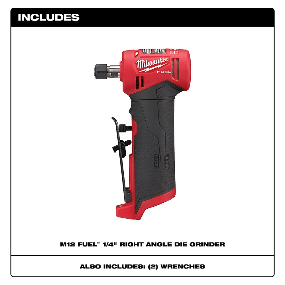 Milwaukee 2485-20 M12 FUEL Right Angle Die Grinder