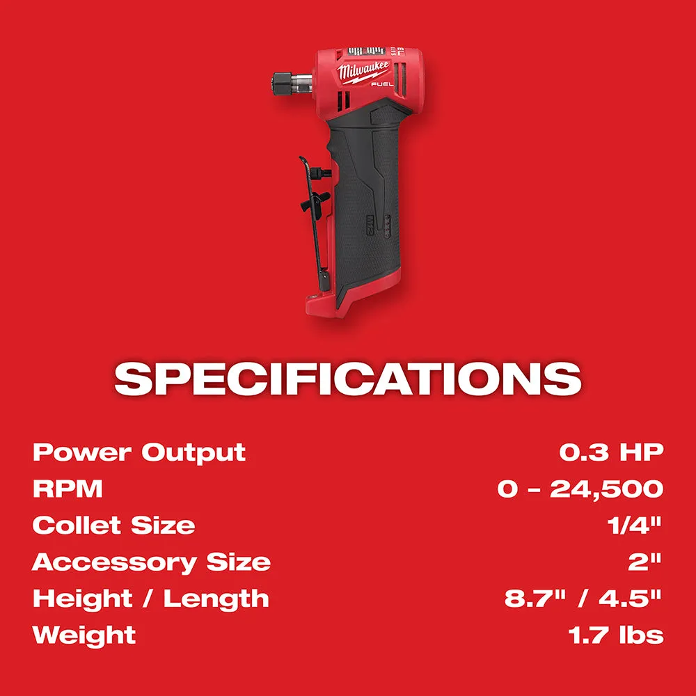 Milwaukee 2485-20 M12 FUEL Right Angle Die Grinder