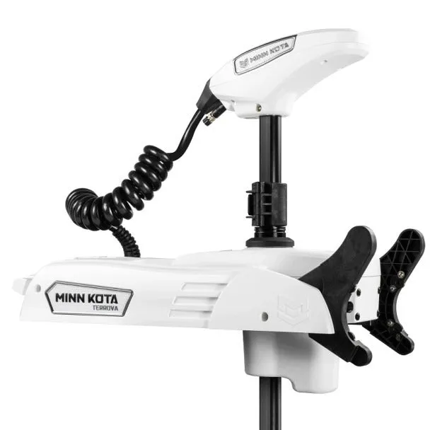 Minn Kota Terrova QUEST Dual Voltage Manual Deploy - White and Black