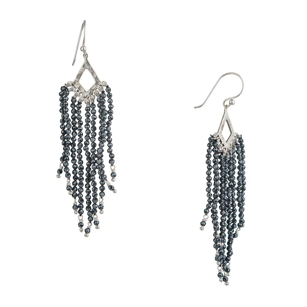 Mira, Hematite Chandeliers