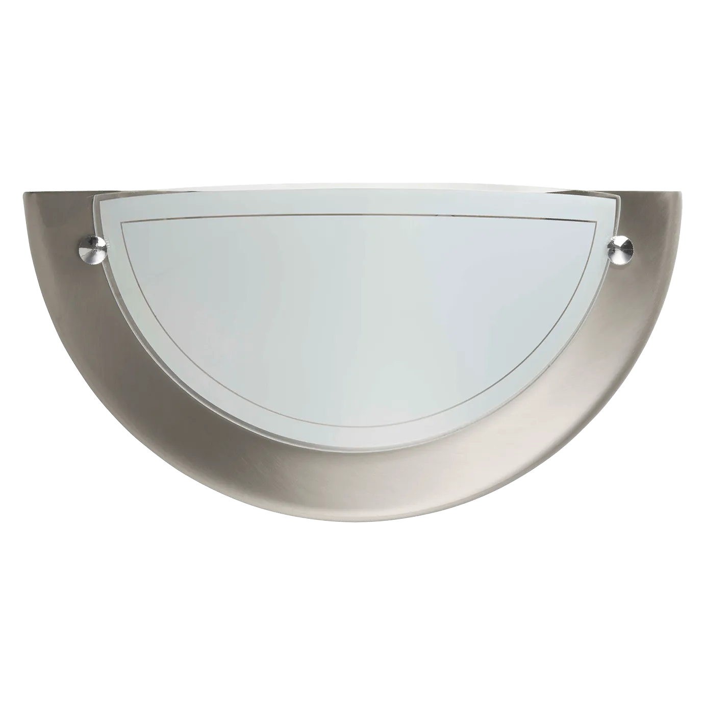 Miramar Satin Nickel Wall Light with Frosted Glass