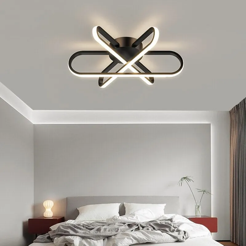 Modern Minimalist Living Room Chandeliers Atmosphere Home Headlight Creative Led Geometric Ceiling Light Nordic Bedroom Light