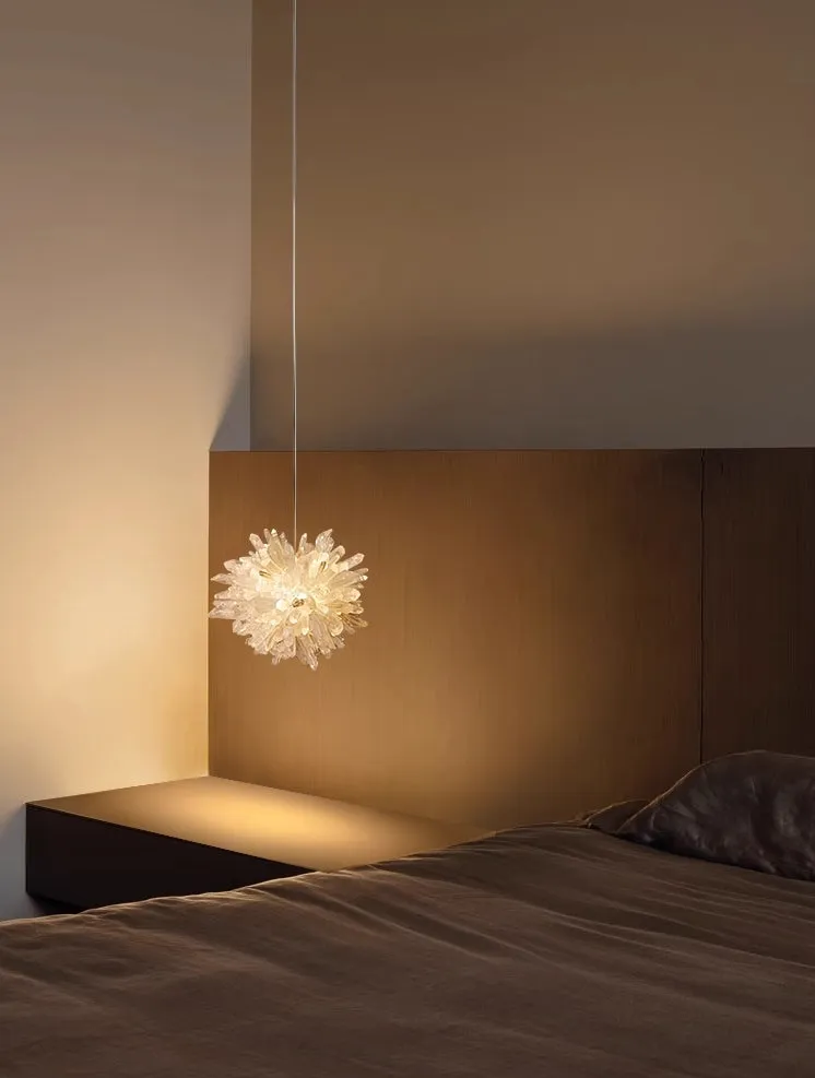 Natural Crystal Cluster Ambient Pendant Light