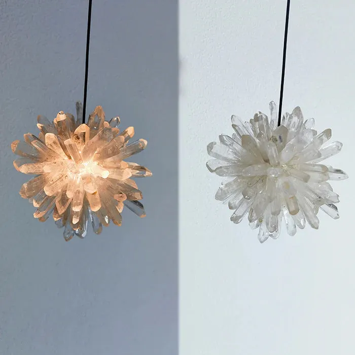 Natural Crystal Cluster Ambient Pendant Light