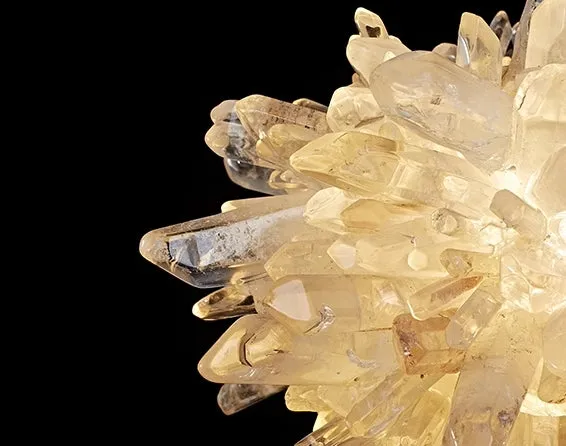 Natural Crystal Cluster Ambient Pendant Light