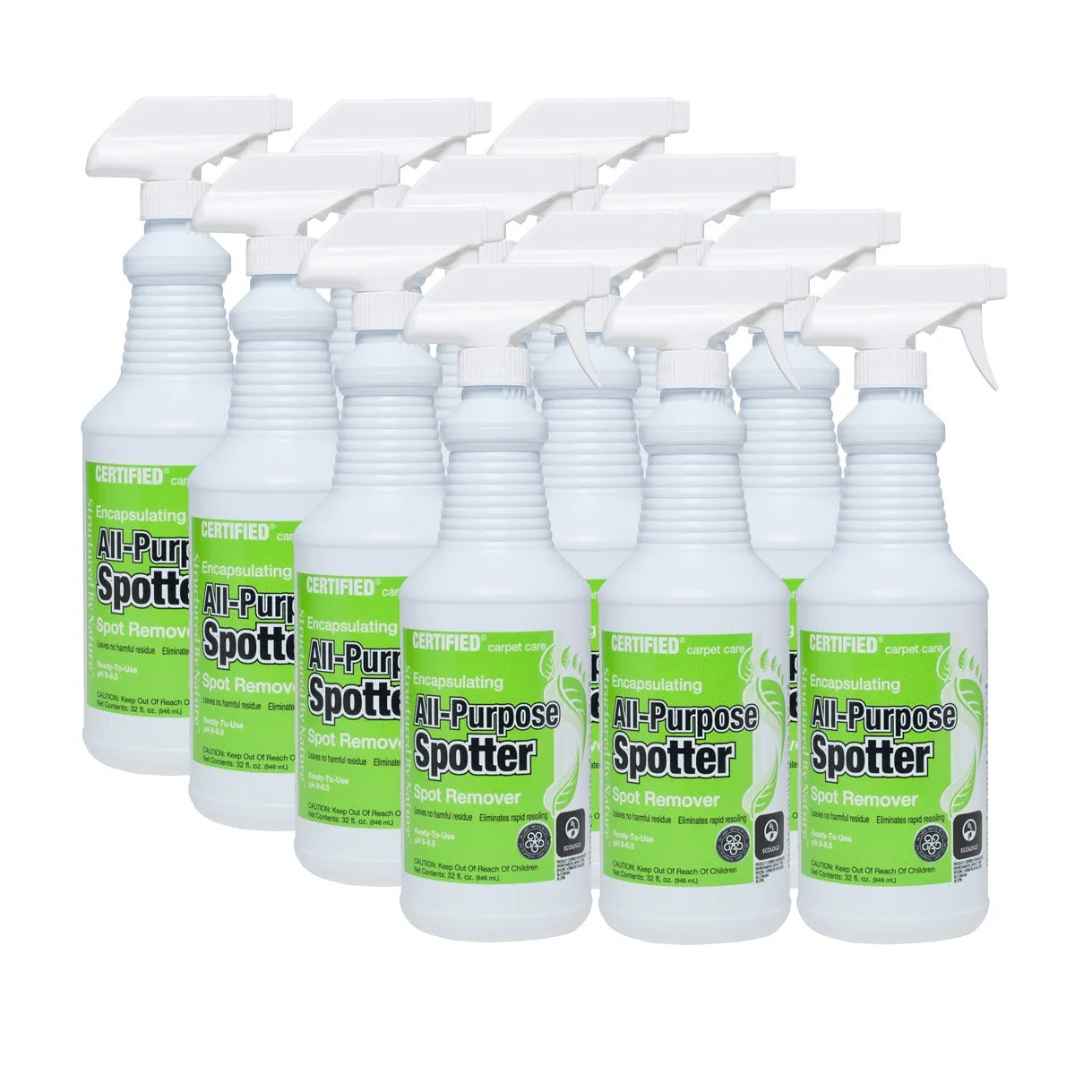 Nilodor® Encapsulating All-Purpose Carpet Spot Remover (32 oz Spray Bottles) - Case of 12