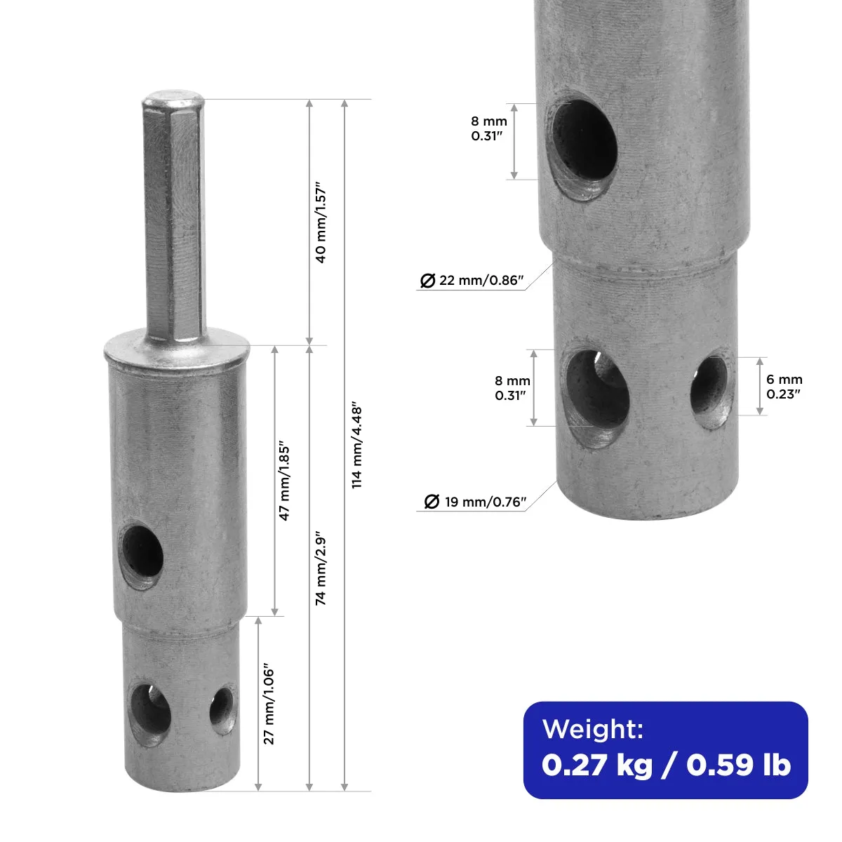 NISUS® 2-Stage Drill Adapter | Jiffy, HT Compatible