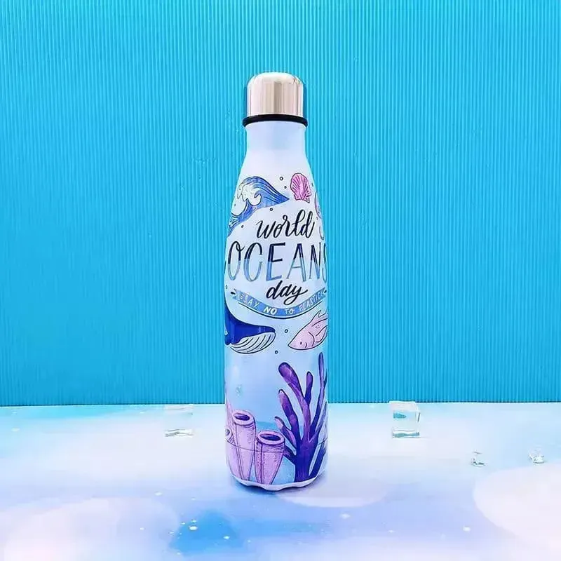 Ocean World Cola Metal Water Bottle (500 ml)