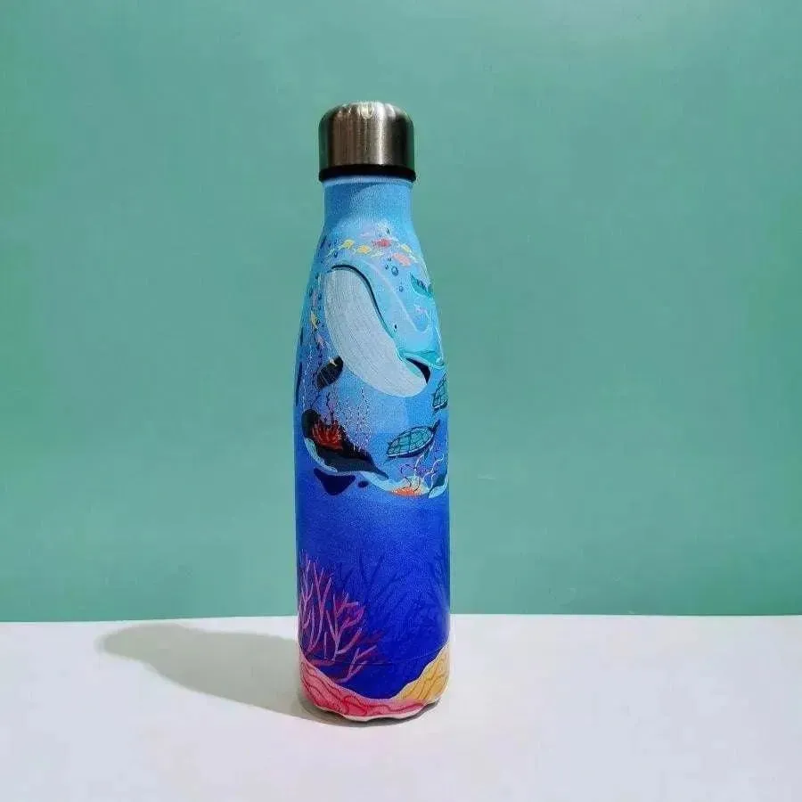 Ocean World Cola Metal Water Bottle (500 ml)