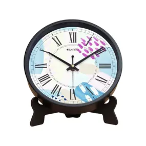 Olive Tree 8-Inch Plastic Analog Wall Clock/Table Clock - Modern Dial Latest Stylish Table Clock (Black Frame, Quartz Movement)-1003