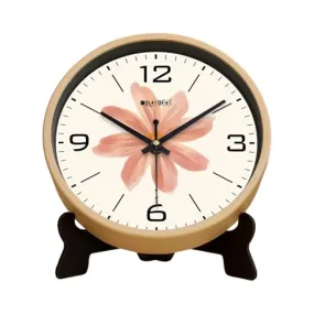 Olive Tree 8-Inch Plastic Analog Wall Clock/Table Clock - Modern Dial Latest Stylish Table Clock (Cream Frame, Quartz Movement)-1067