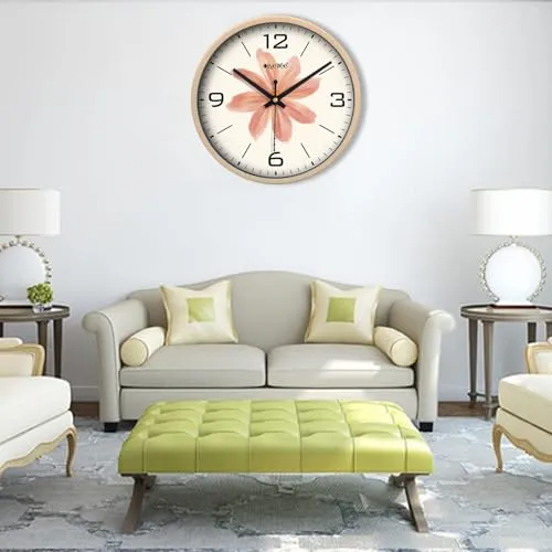 Olive Tree 8-Inch Plastic Analog Wall Clock/Table Clock - Modern Dial Latest Stylish Table Clock (Cream Frame, Quartz Movement)-1067