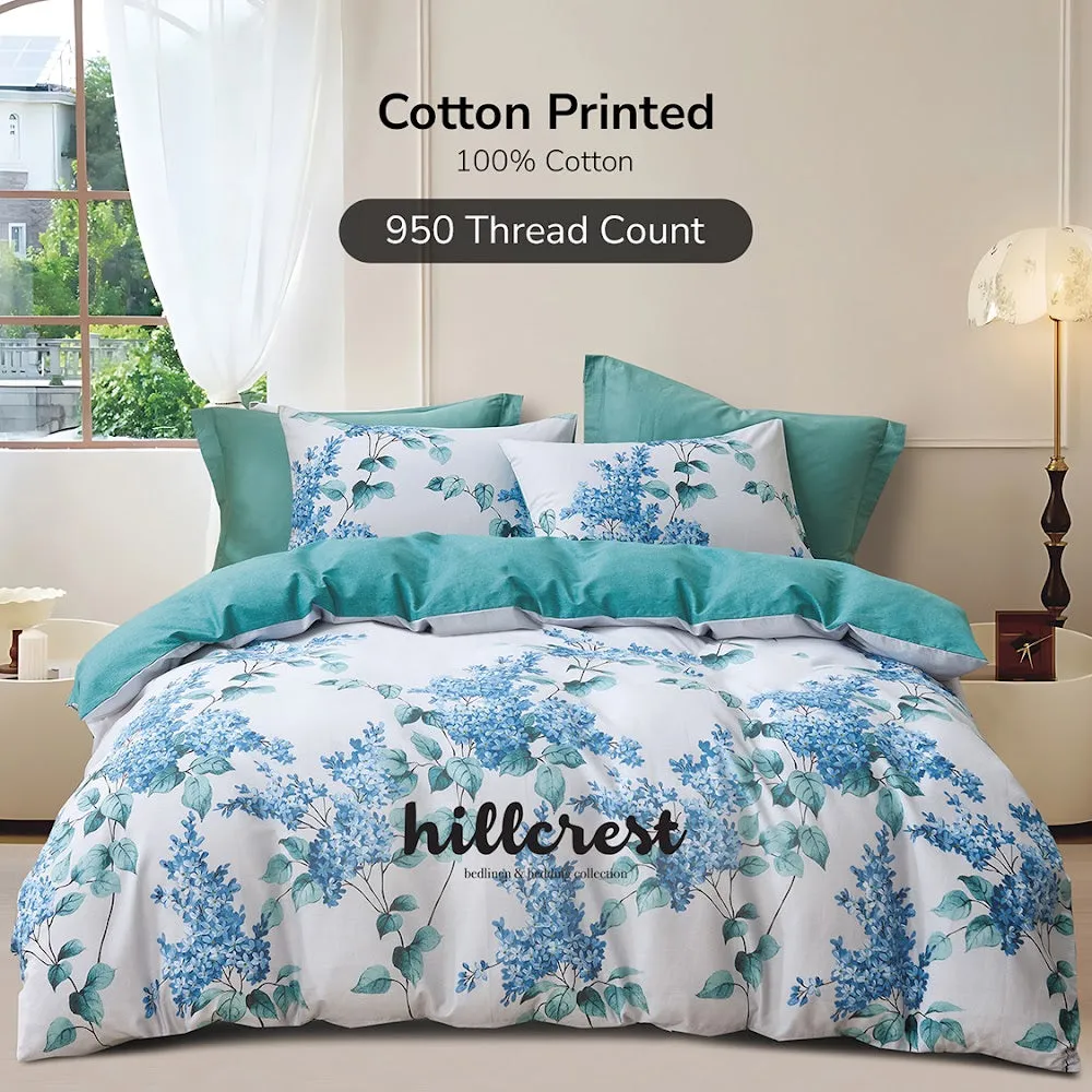 Online Exclusive Cotton Prints 950TC Fitted Sheet Set / Bed Set - HC0924 OE 3