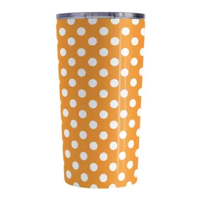 Orange Polka Dot Tumbler Cup