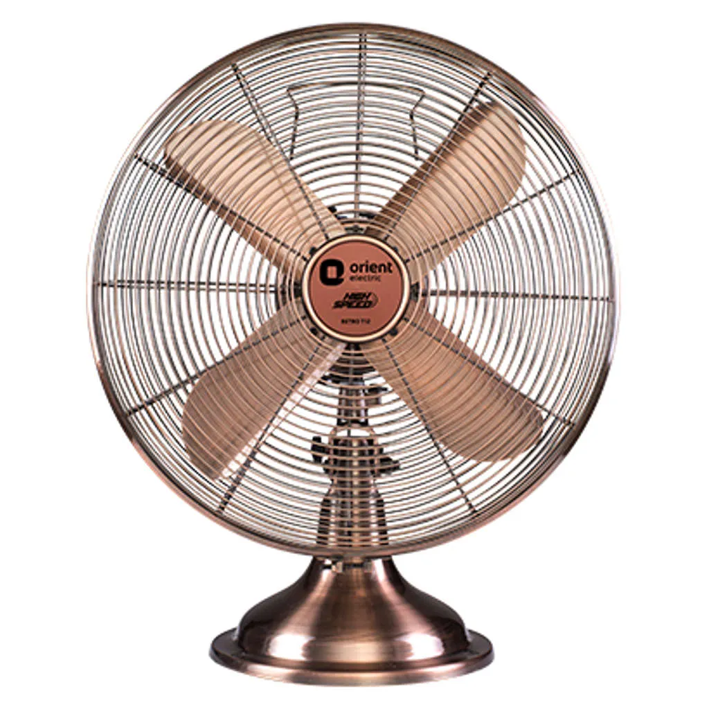 Orient Electric Retro Relic Table Fan 300mm Antique copper