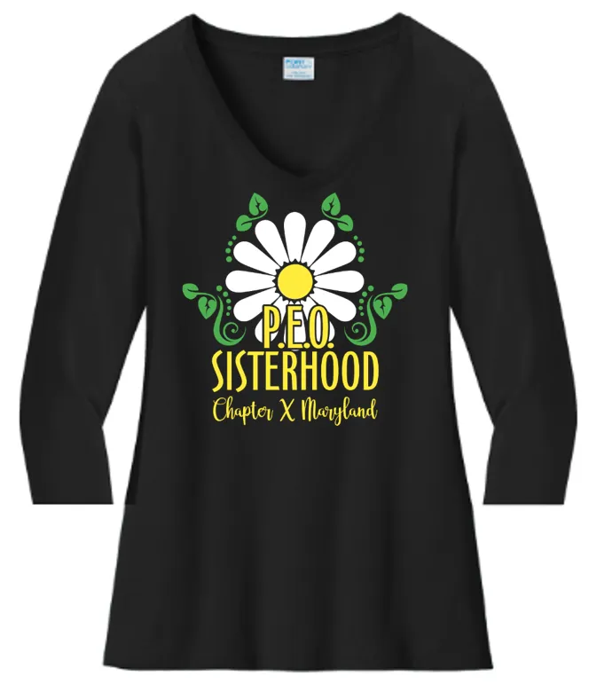 P.E.O. Sisterhood VNeck - Chapter X Maryland