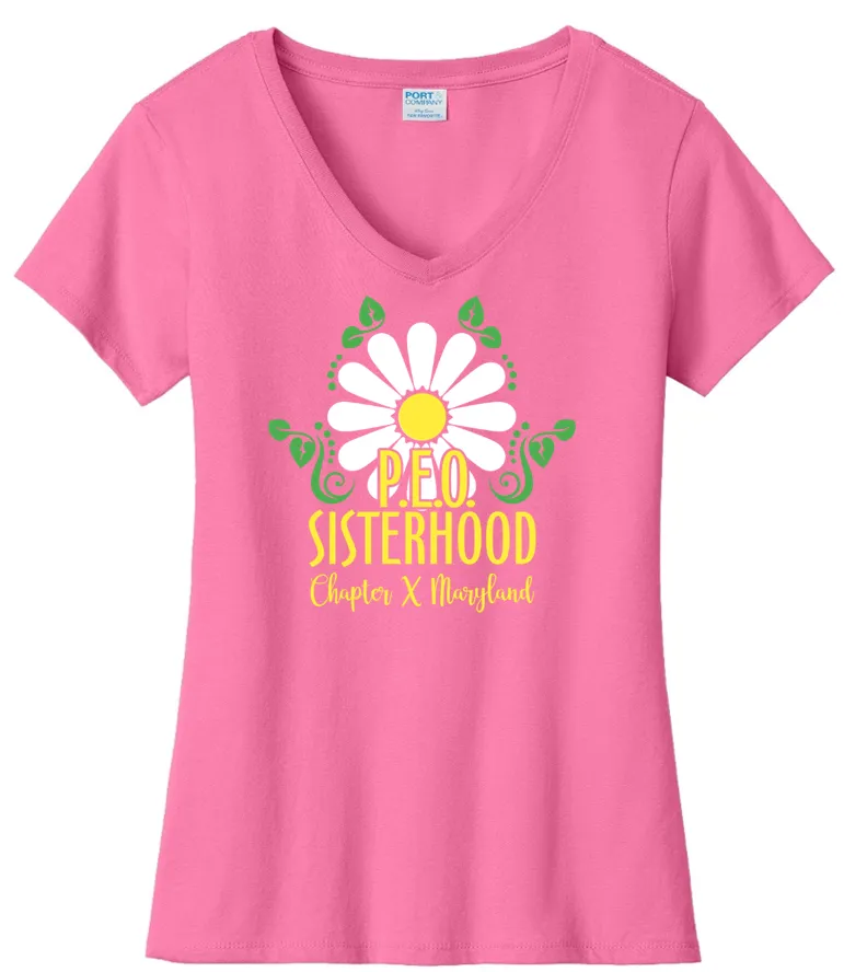 P.E.O. Sisterhood VNeck - Chapter X Maryland