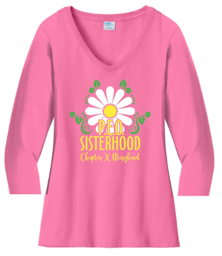 P.E.O. Sisterhood VNeck - Chapter X Maryland