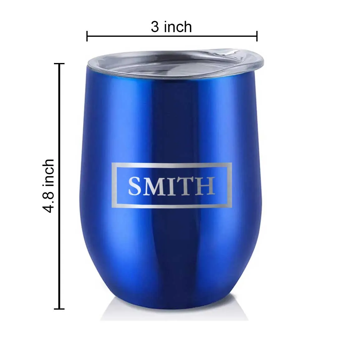 Personalized Travel Coffee Mug Insulated with lid Name Engraved Stainless Steel - Frame