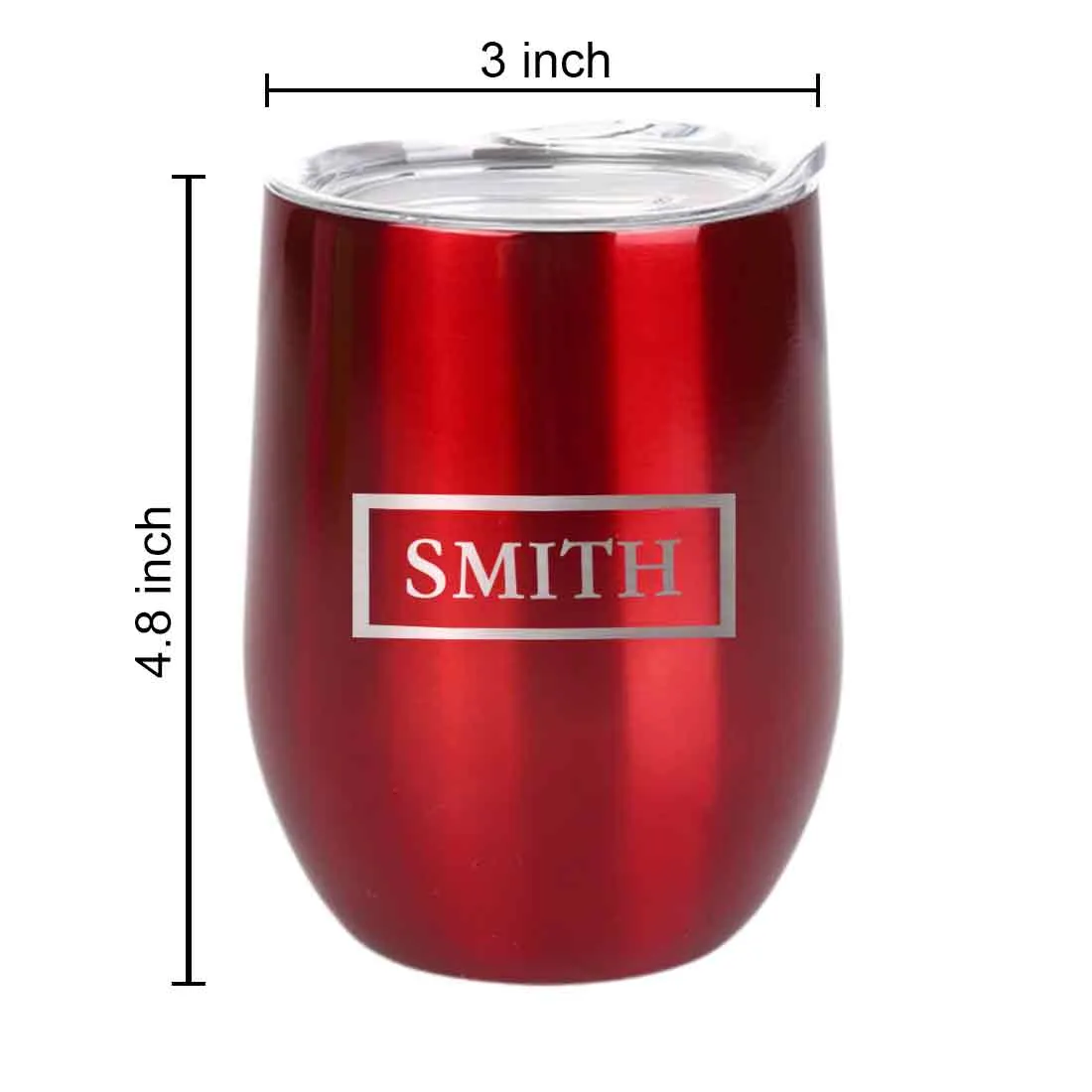 Personalized Travel Coffee Mug Insulated with lid Name Engraved Stainless Steel - Frame