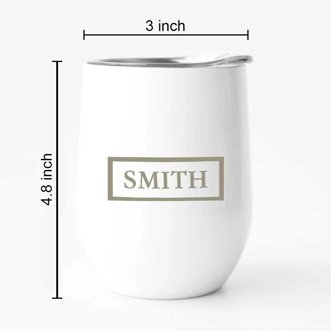 Personalized Travel Coffee Mug Insulated with lid Name Engraved Stainless Steel - Frame