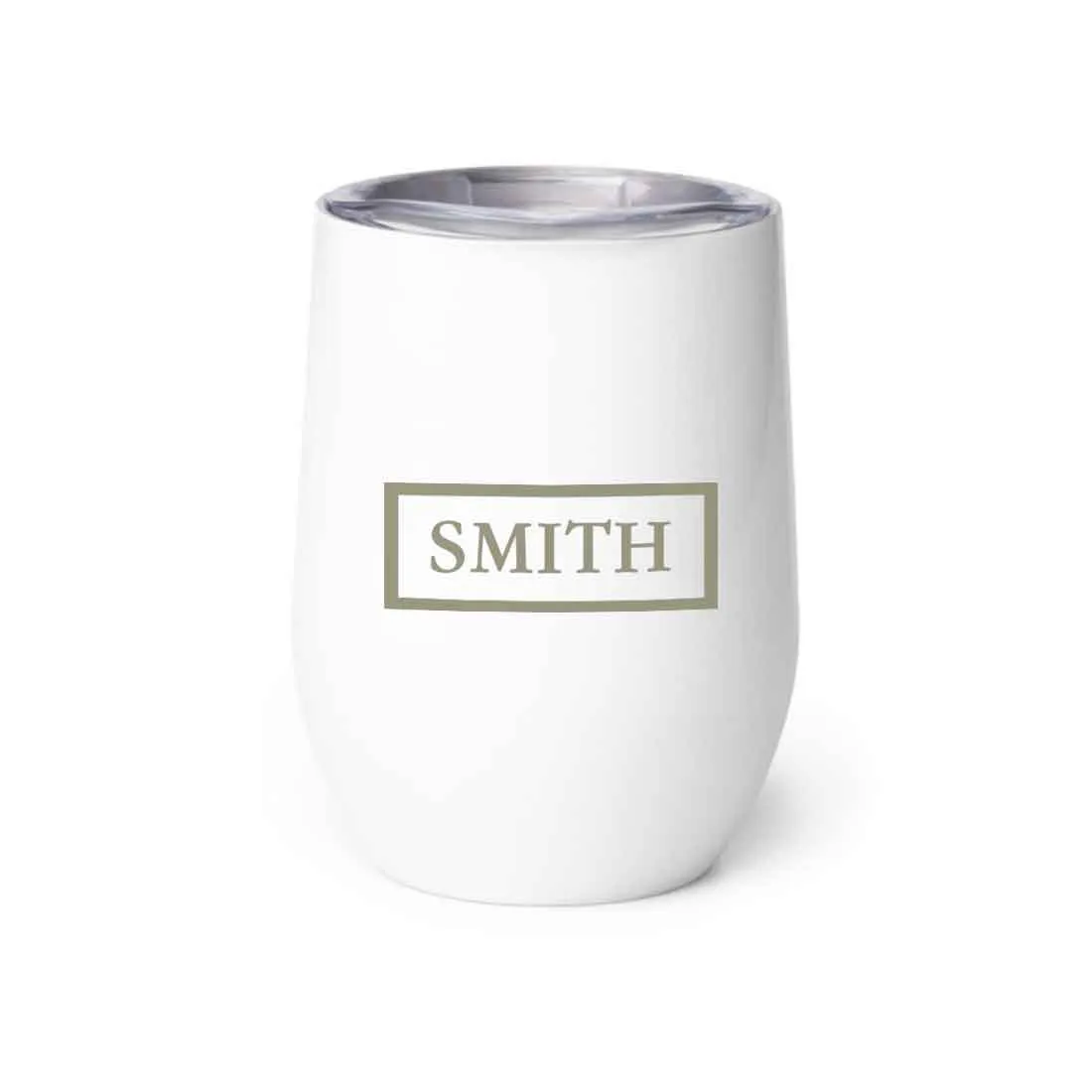 Personalized Travel Coffee Mug Insulated with lid Name Engraved Stainless Steel - Frame