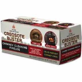 Pine Montain 525-160-881 Creosote Buster Chimney Cleaning Firelog - Quantity of 3