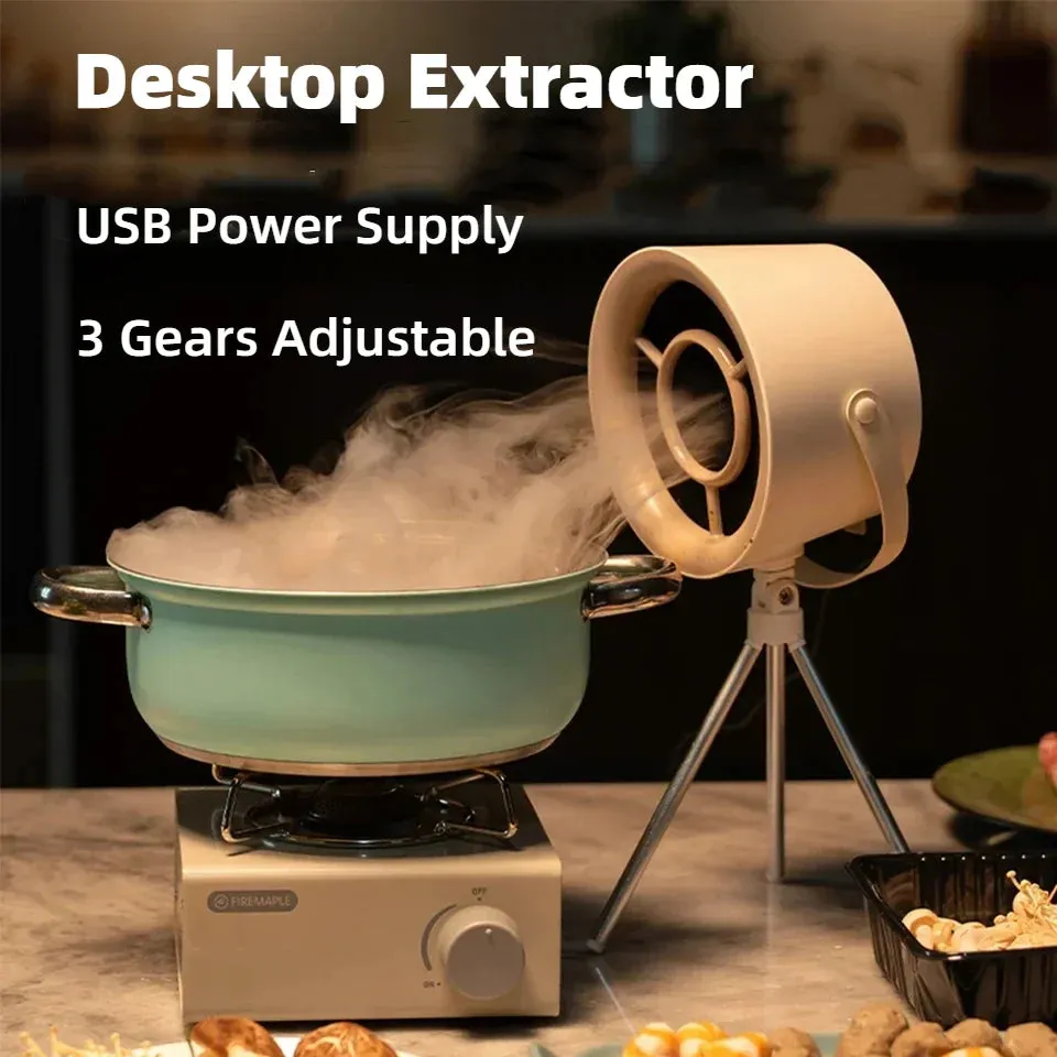 Portable Exhaust Fan Kitchen Hood Extractor Mini Suction Cooker Hood