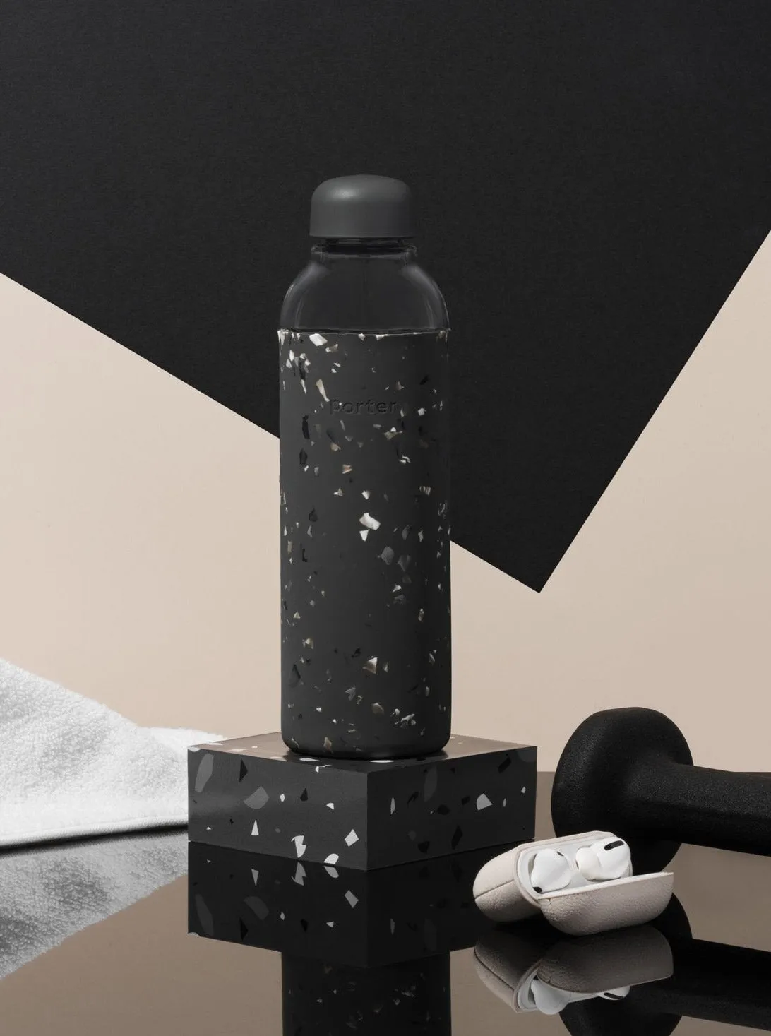 Porter Water Bottle - Terrazzo Charcoal