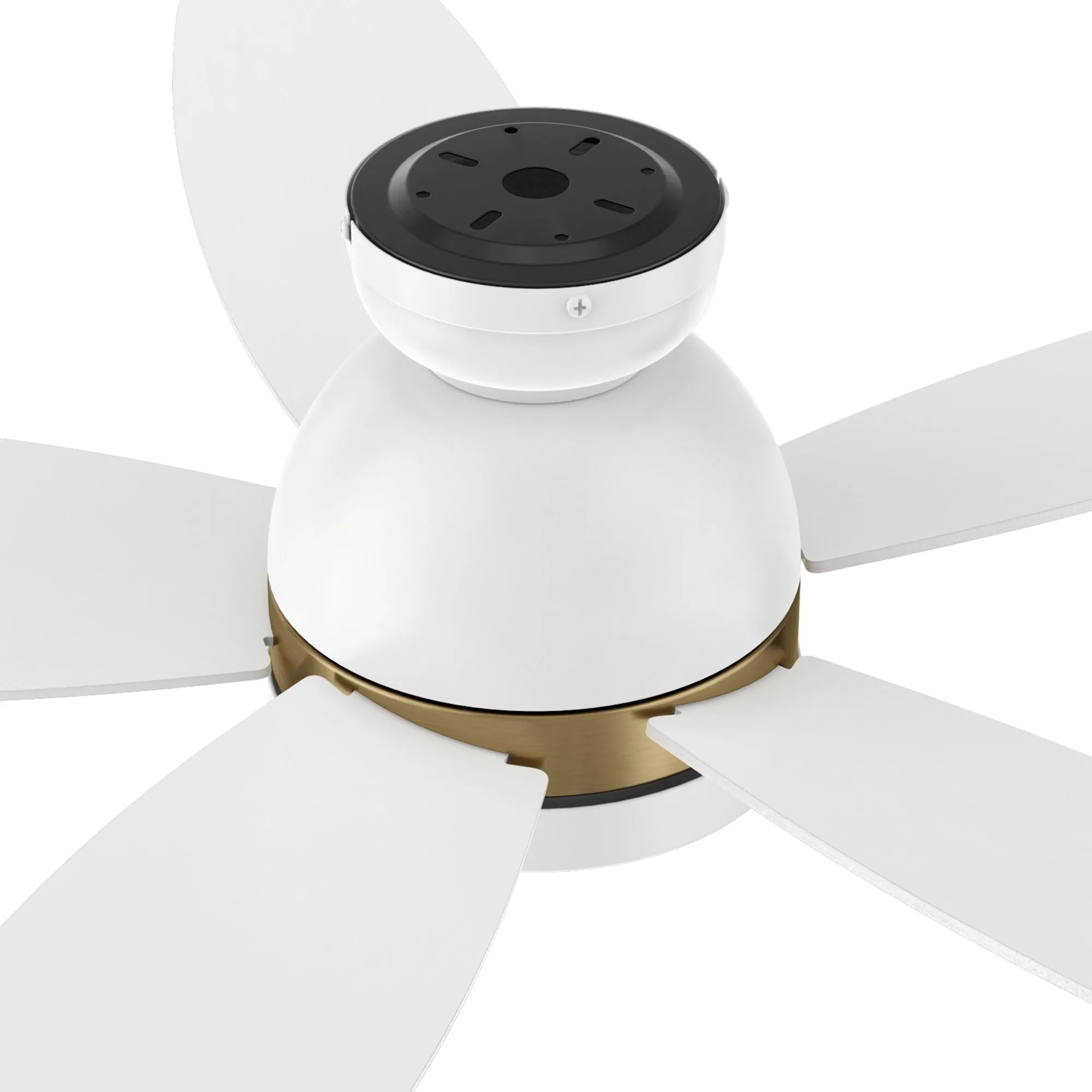 Povjeta Low Profile Ceiling Fan with LED Light and remote 48 inch