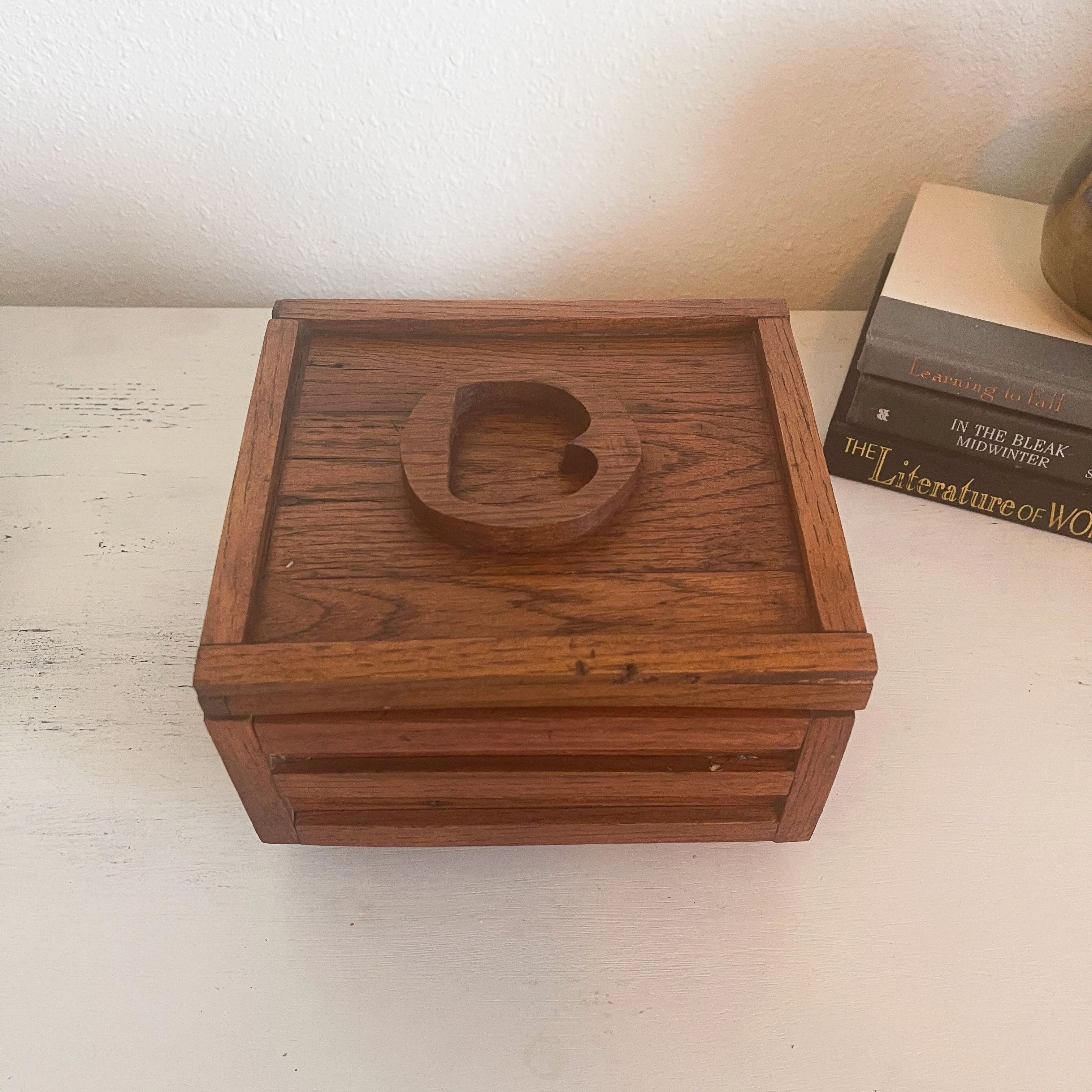 Primitive Handcrafted Wood Music Box