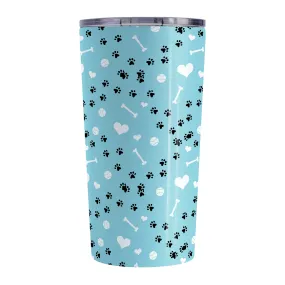 Puppy Run Blue Dog Tumbler Cup