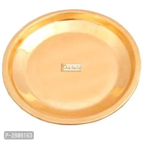 Pure Copper Pooja Thali Plate, Poojan Purpose, Pooja Plate