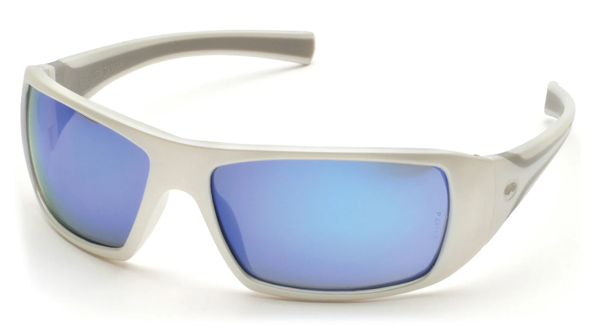 Pyramex Goliath White Frame Ice Blue Safety Glasses #SW5665D