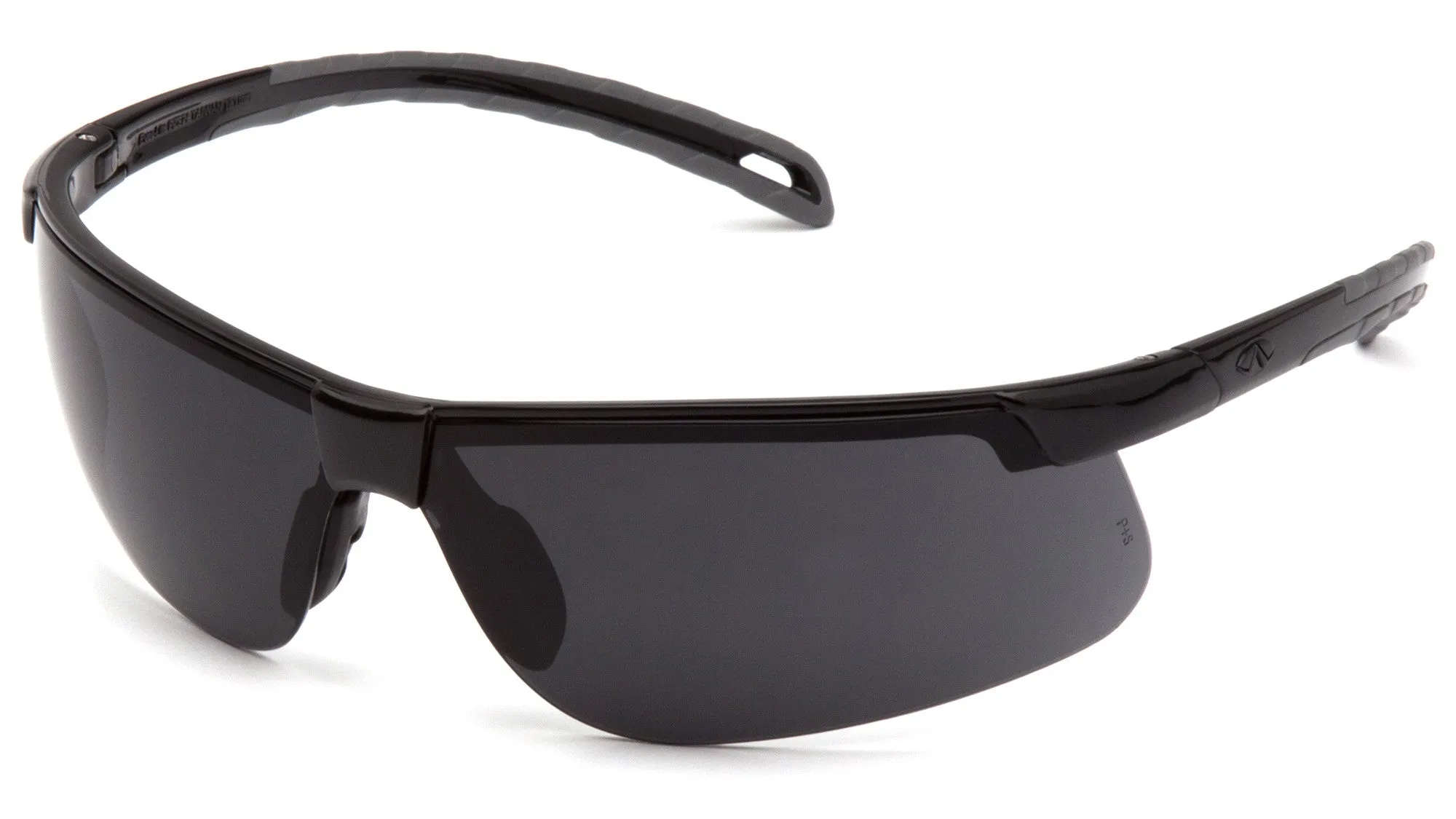 Pyramex SB8623DT Ever-Lite Black Safety Glasses W/ Dark Gray Anti-Fog Lens (12 each)