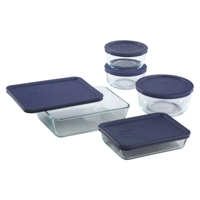 Pyrex 6021224 Storage Box Set, 10 Piece