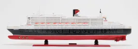 Queen Mary II Largest and Most Luxurious Passenger Ship Ocean Liner Ever Built Wood Model Assembled